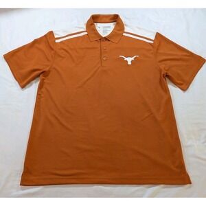 Texas Longhorn Polo Shirt Longhorn Apparel Men's XL Burnt Orange / White Accent